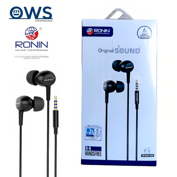 Ronin R-9 Original 3.5mm Handsfree with HD Sound for Calls, Music and Gaming