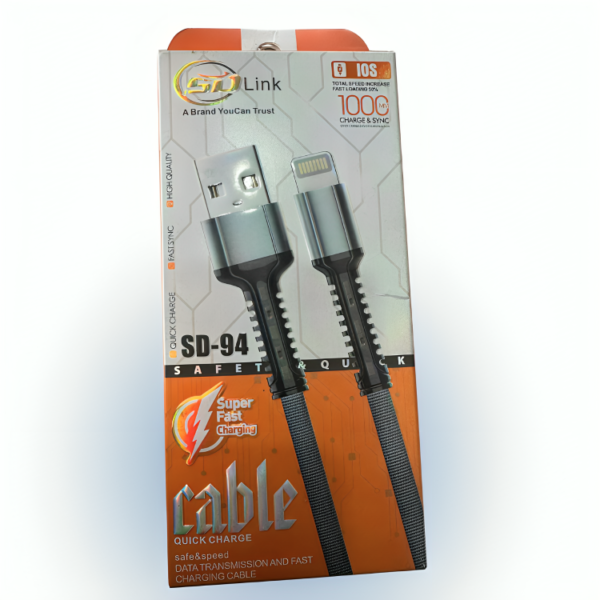 SD-94 Fast Data & Charging USB Cable for iPhone – Stable and Durable