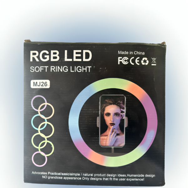 MJ-26 RGB LED Soft Ring Light – Adjustable Lighting for Photo & Video