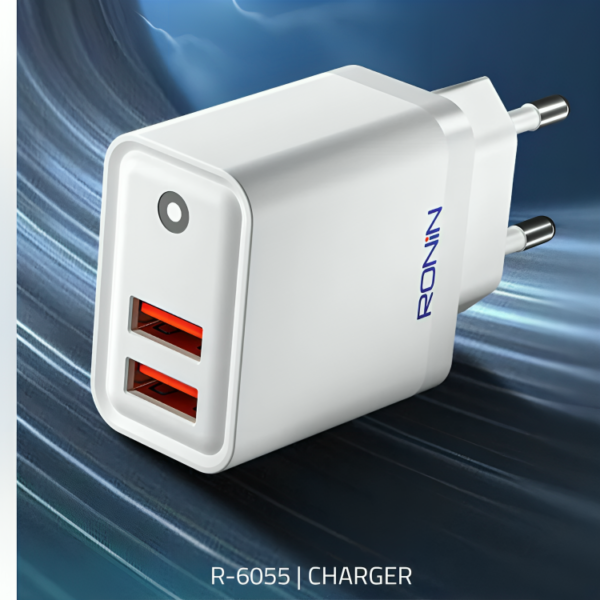 Ronin Voltedge Dual USB Fast Charger – High Durable Power Adapter