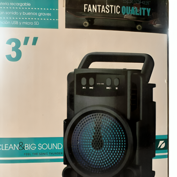 GTS Bluetooth Rechargeable Speaker – Amazing Sound with Long Battery Life