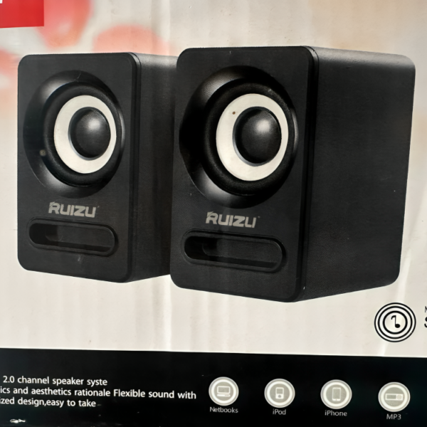 Ruizu RS-610 2.0 Multimedia USB Speaker – Clear Sound for PC and Laptop