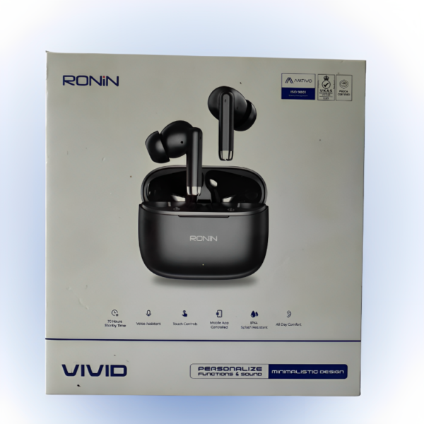 Ronin Earpods with Personalized Functions & Clear Sound – Wireless Earbuds for Daily Use